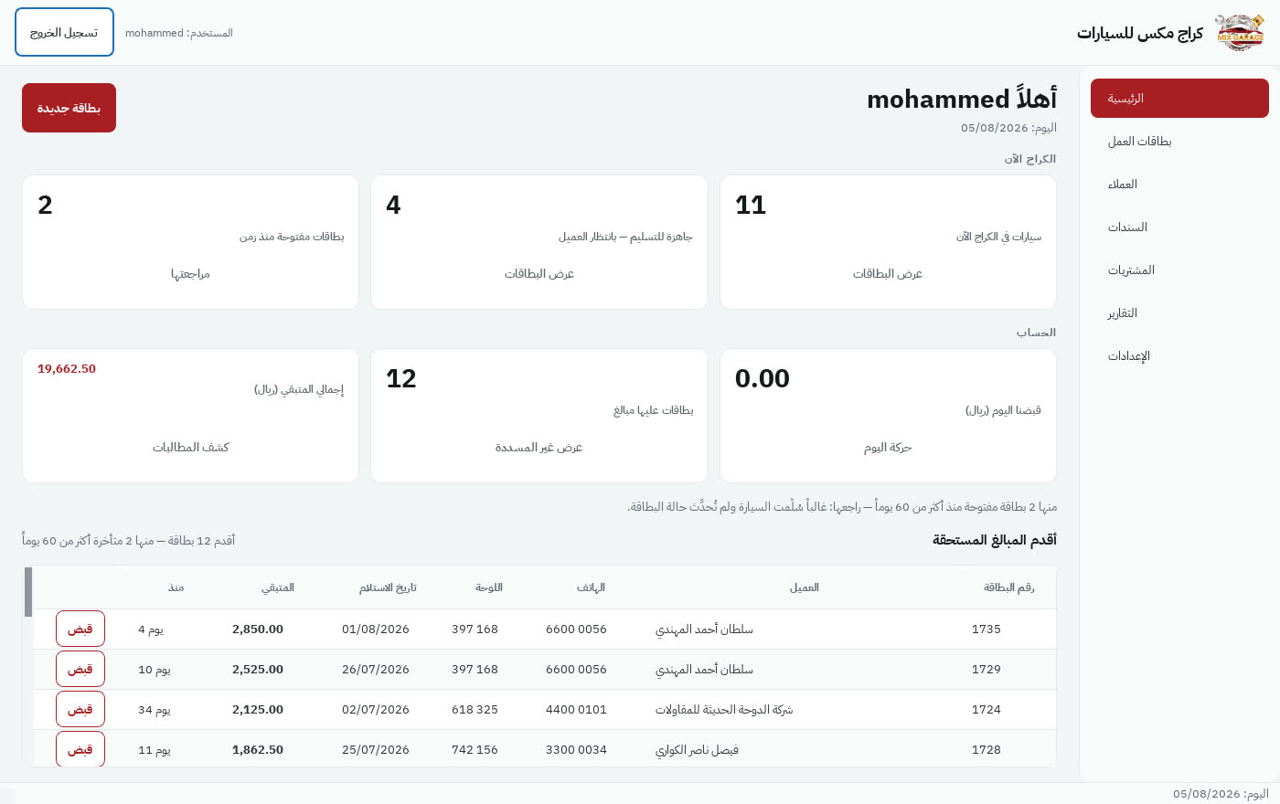Dashboard